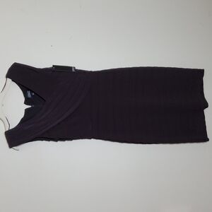 Adrianna Papell Brown Short Sleeve Dress NWT